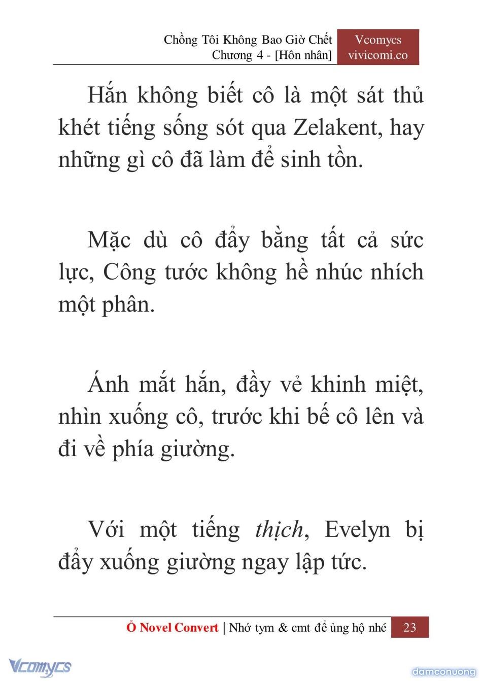 đọc truyện [novel] Chồng Tôi Không Bao Giờ Chết Chương 4 ảnh 26 tại Thiên Thai Truyện