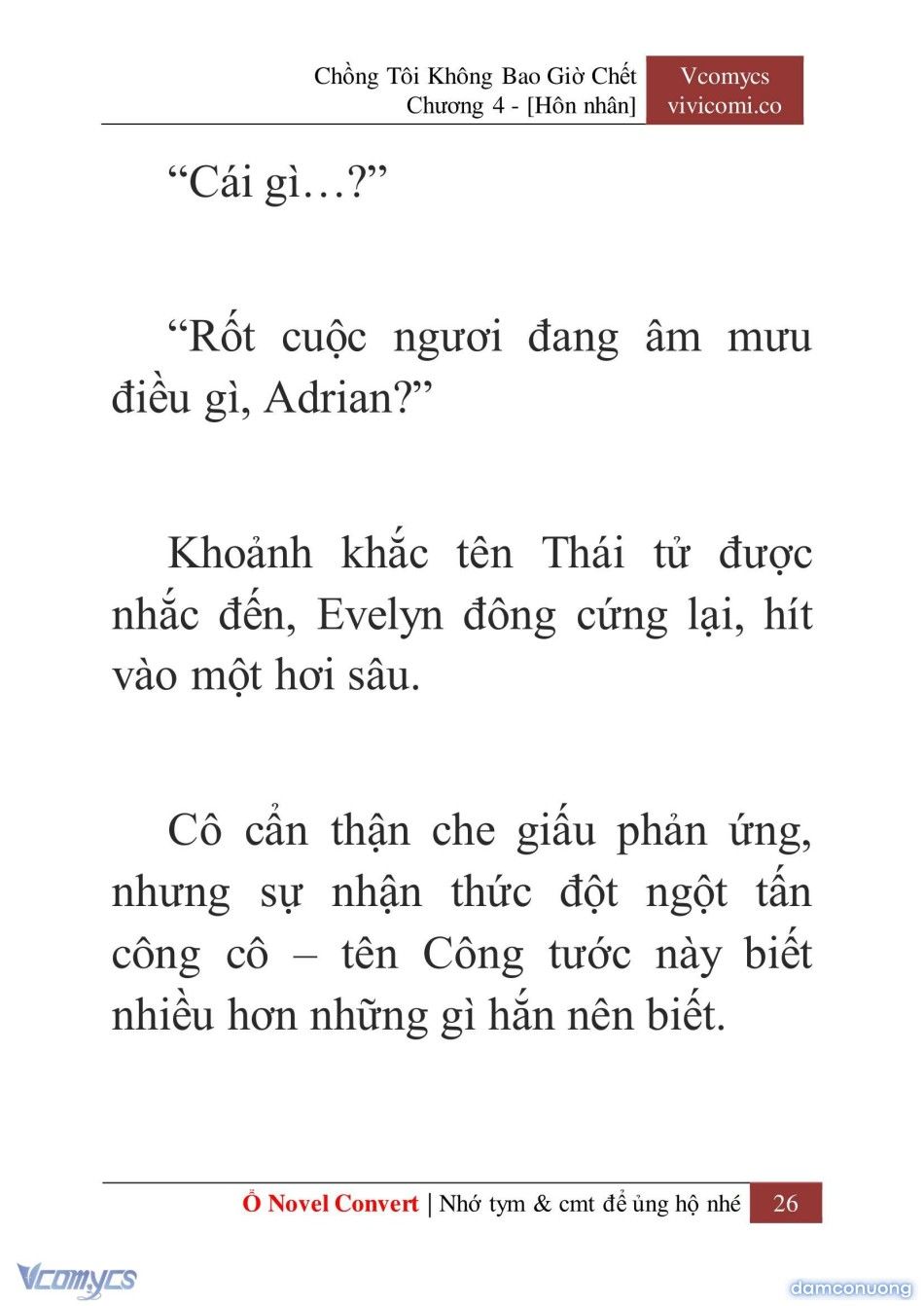 đọc truyện [novel] Chồng Tôi Không Bao Giờ Chết Chương 4 ảnh 29 tại Thiên Thai Truyện