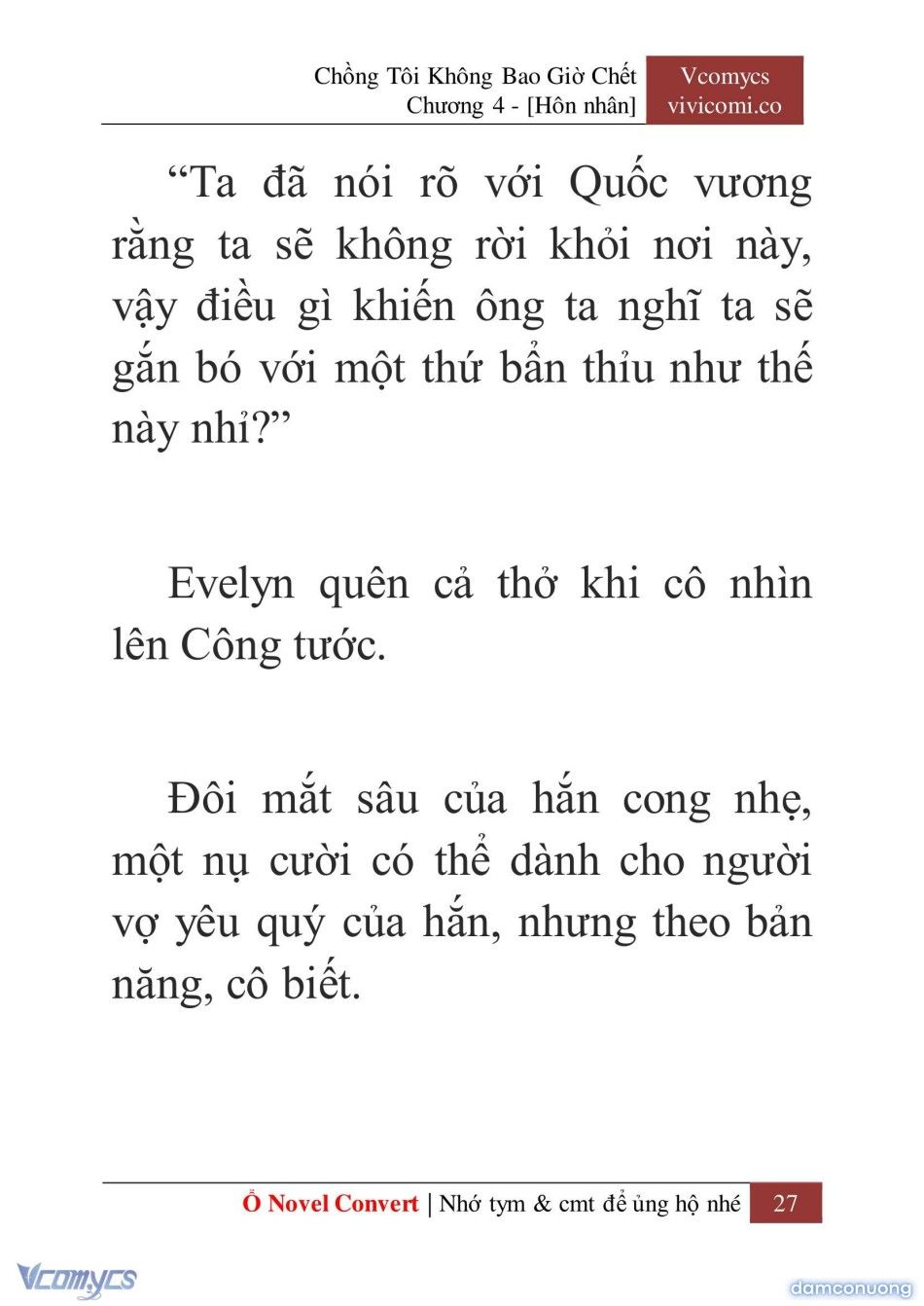 đọc truyện [novel] Chồng Tôi Không Bao Giờ Chết Chương 4 ảnh 30 tại Thiên Thai Truyện