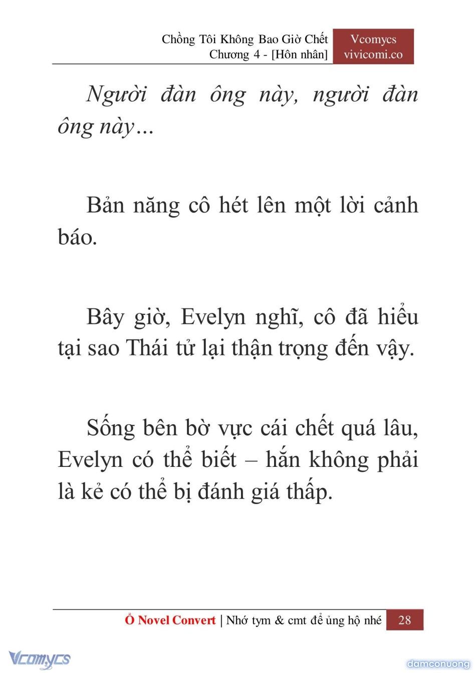 đọc truyện [novel] Chồng Tôi Không Bao Giờ Chết Chương 4 ảnh 31 tại Thiên Thai Truyện