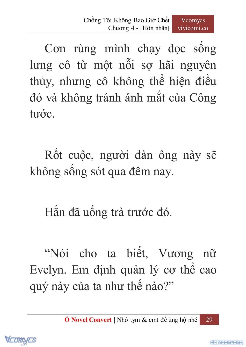 đọc truyện [novel] Chồng Tôi Không Bao Giờ Chết Chương 4 ảnh 32 tại Thiên Thai Truyện