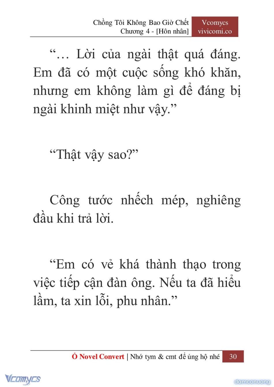 đọc truyện [novel] Chồng Tôi Không Bao Giờ Chết Chương 4 ảnh 33 tại Thiên Thai Truyện