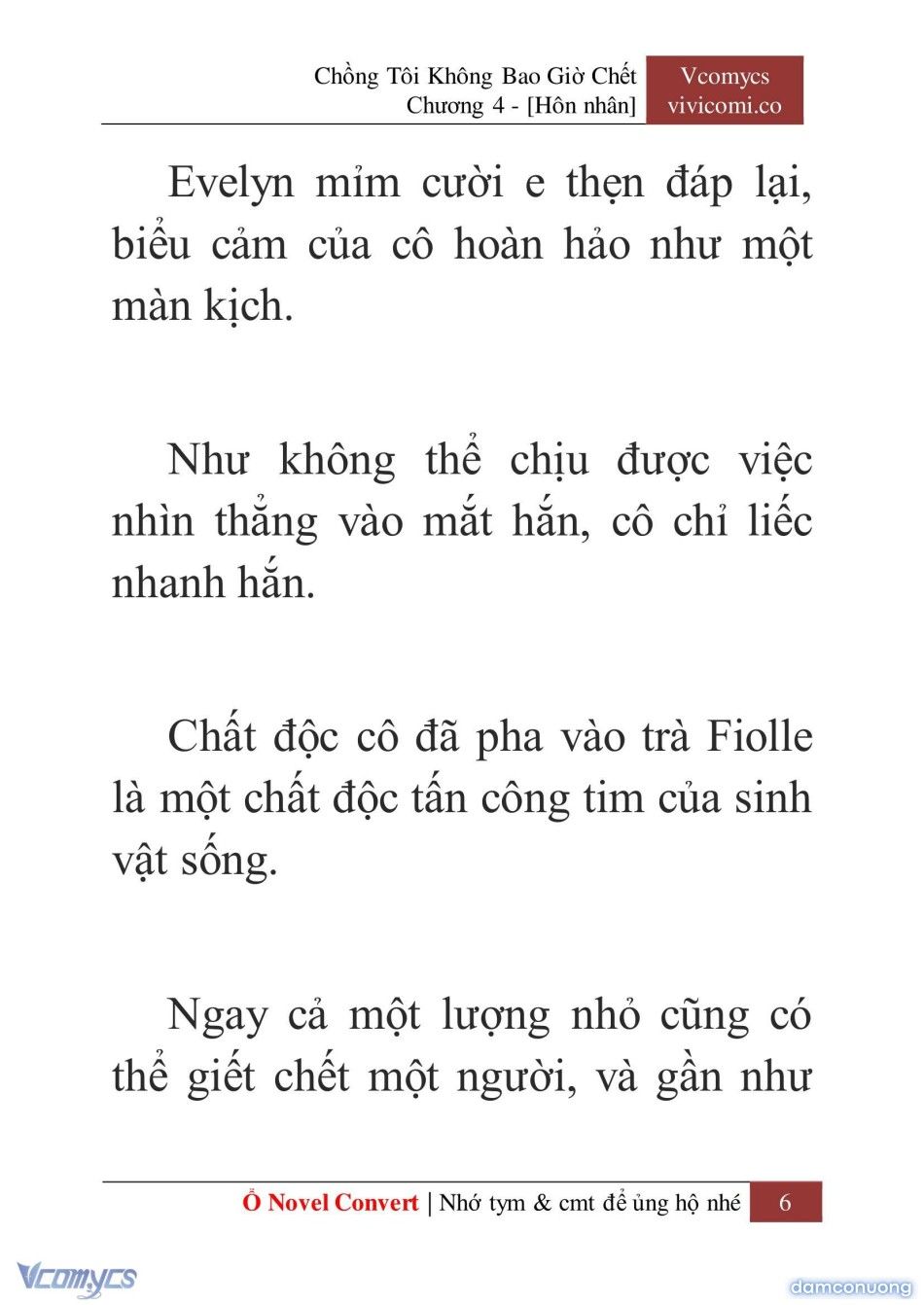 đọc truyện [novel] Chồng Tôi Không Bao Giờ Chết Chương 4 ảnh 9 tại Thiên Thai Truyện
