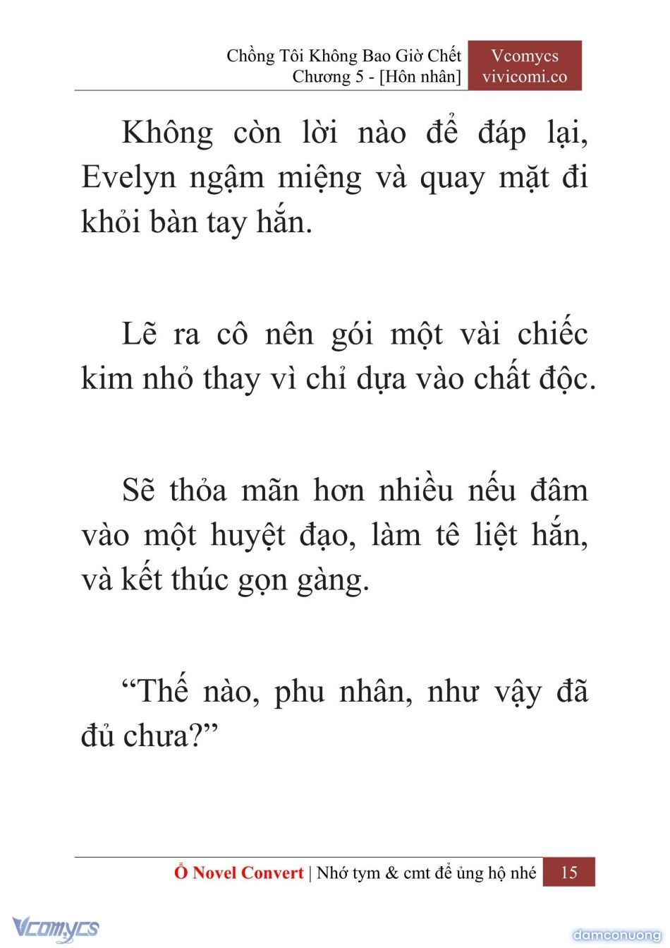 đọc truyện [novel] Chồng Tôi Không Bao Giờ Chết Chương 5 ảnh 18 tại Thiên Thai Truyện