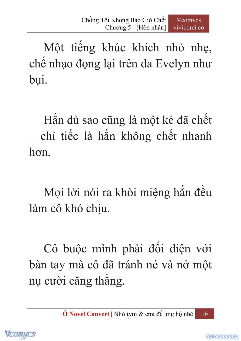 đọc truyện [novel] Chồng Tôi Không Bao Giờ Chết Chương 5 ảnh 19 tại Thiên Thai Truyện