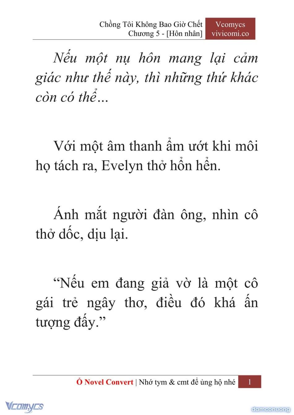 đọc truyện [novel] Chồng Tôi Không Bao Giờ Chết Chương 5 ảnh 4 tại Thiên Thai Truyện