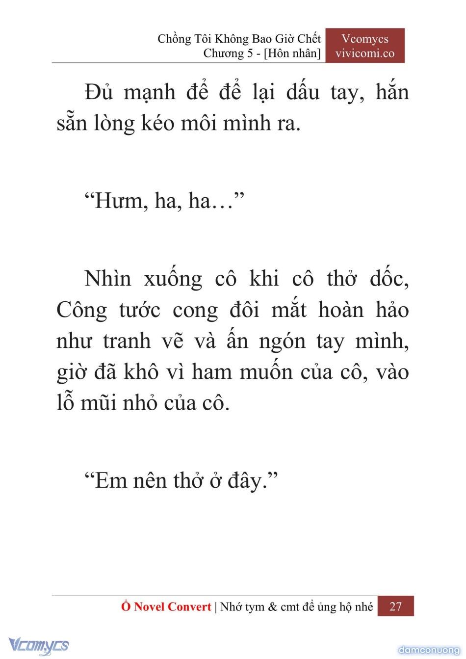 đọc truyện [novel] Chồng Tôi Không Bao Giờ Chết Chương 5 ảnh 30 tại Thiên Thai Truyện