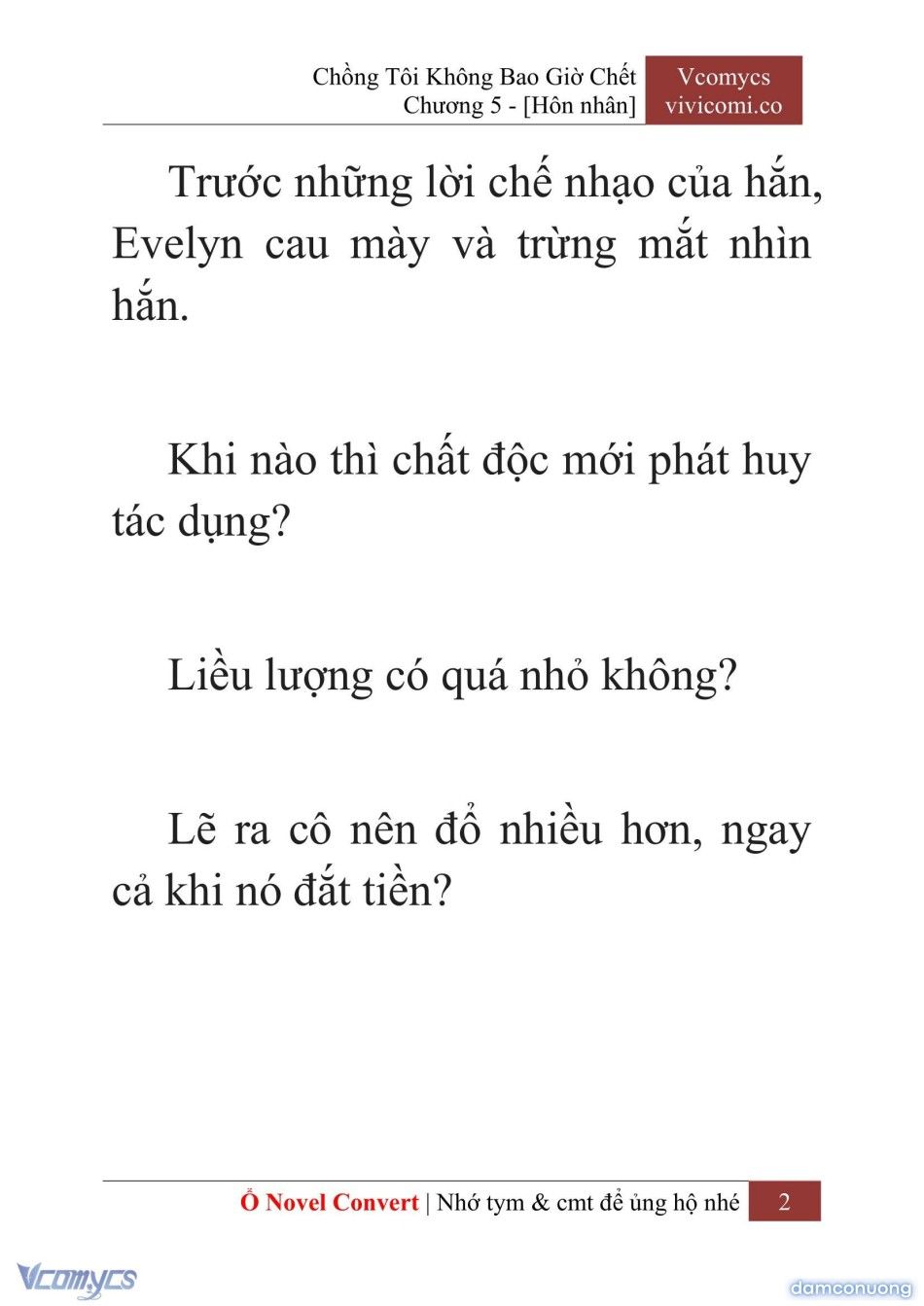 đọc truyện [novel] Chồng Tôi Không Bao Giờ Chết Chương 5 ảnh 5 tại Thiên Thai Truyện