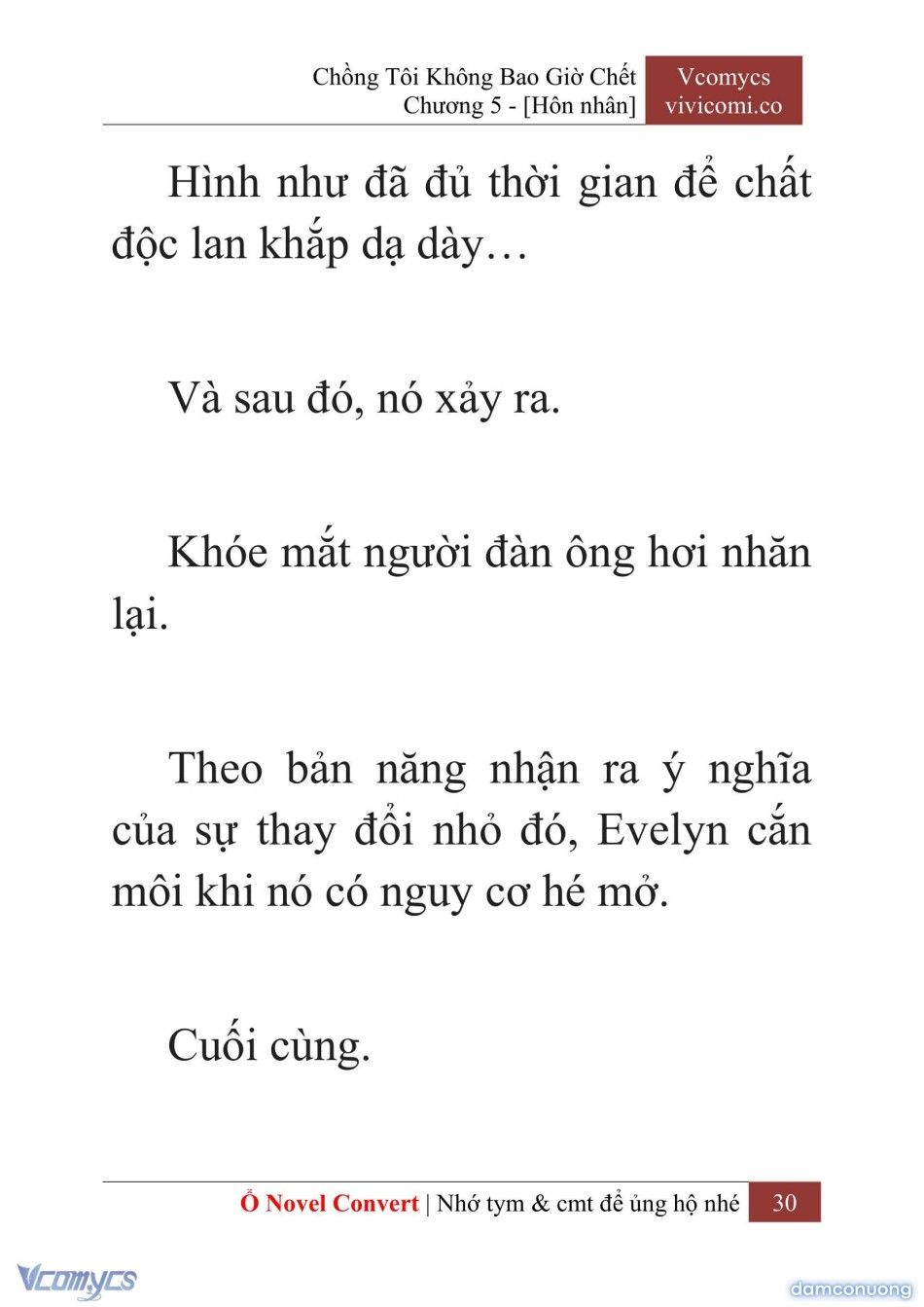 đọc truyện [novel] Chồng Tôi Không Bao Giờ Chết Chương 5 ảnh 33 tại Thiên Thai Truyện