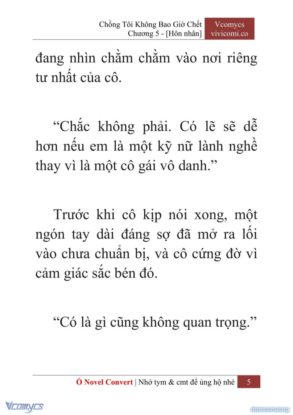 đọc truyện [novel] Chồng Tôi Không Bao Giờ Chết Chương 5 ảnh 8 tại Thiên Thai Truyện
