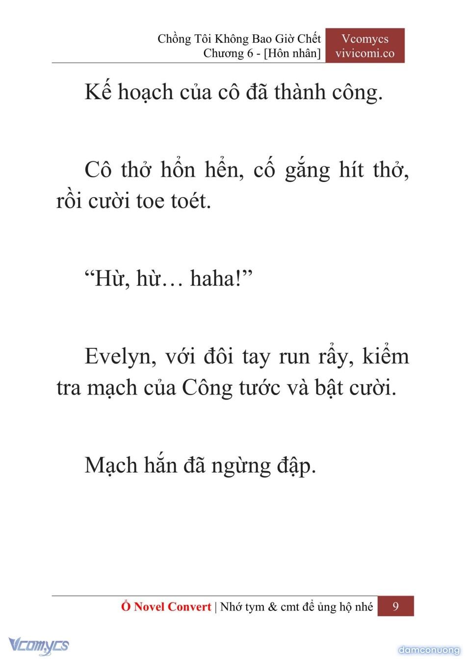 đọc truyện [novel] Chồng Tôi Không Bao Giờ Chết Chương 6 ảnh 12 tại Thiên Thai Truyện
