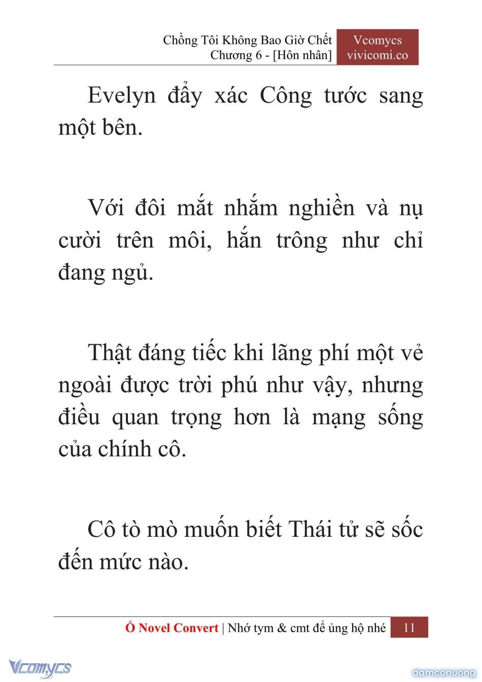 đọc truyện [novel] Chồng Tôi Không Bao Giờ Chết Chương 6 ảnh 14 tại Thiên Thai Truyện