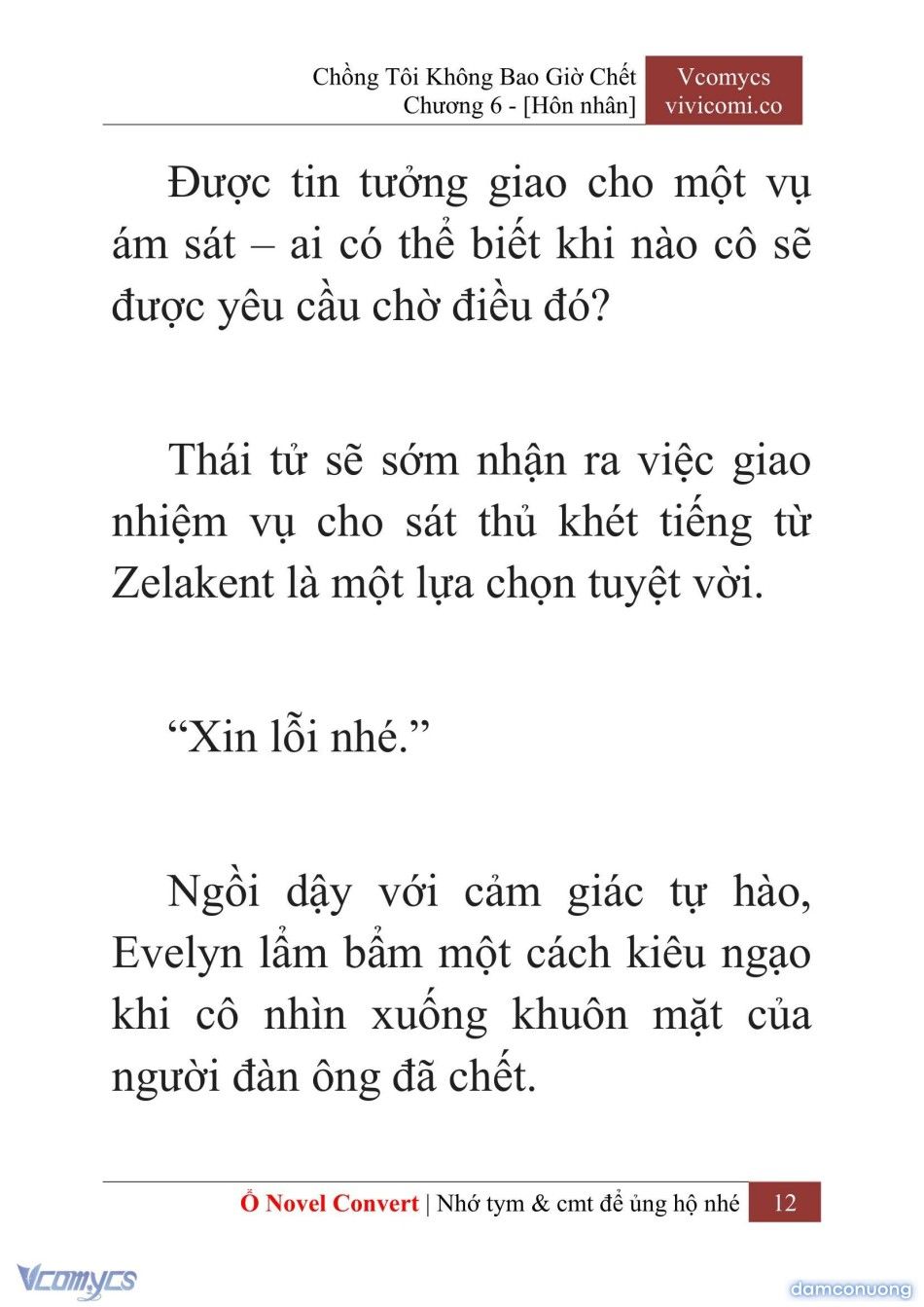đọc truyện [novel] Chồng Tôi Không Bao Giờ Chết Chương 6 ảnh 15 tại Thiên Thai Truyện