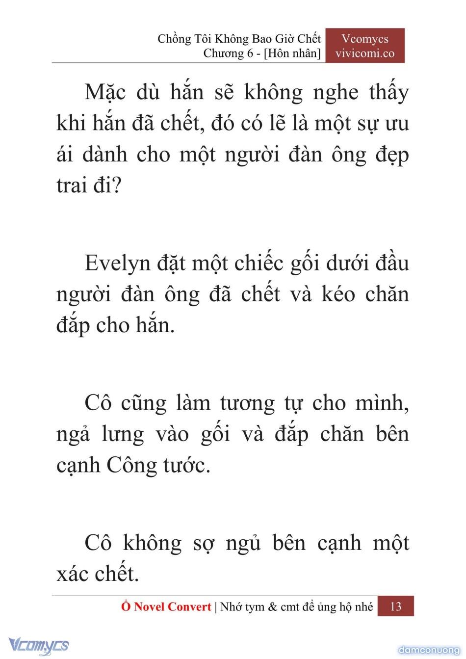 đọc truyện [novel] Chồng Tôi Không Bao Giờ Chết Chương 6 ảnh 16 tại Thiên Thai Truyện