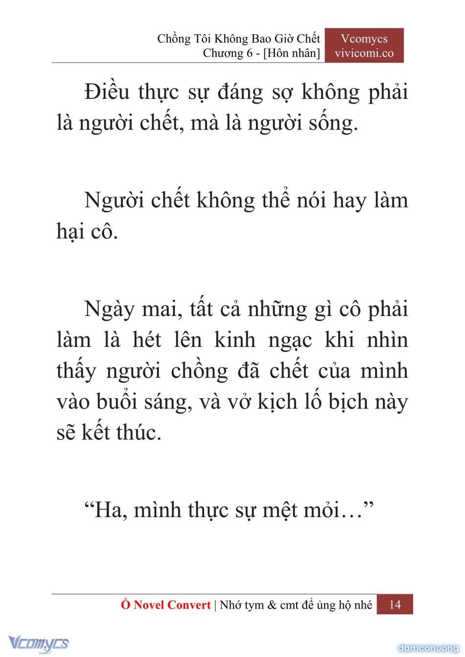 đọc truyện [novel] Chồng Tôi Không Bao Giờ Chết Chương 6 ảnh 17 tại Thiên Thai Truyện