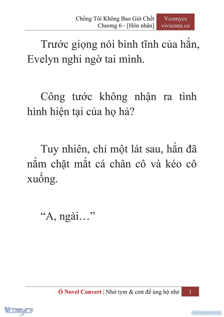đọc truyện [novel] Chồng Tôi Không Bao Giờ Chết Chương 6 ảnh 4 tại Thiên Thai Truyện