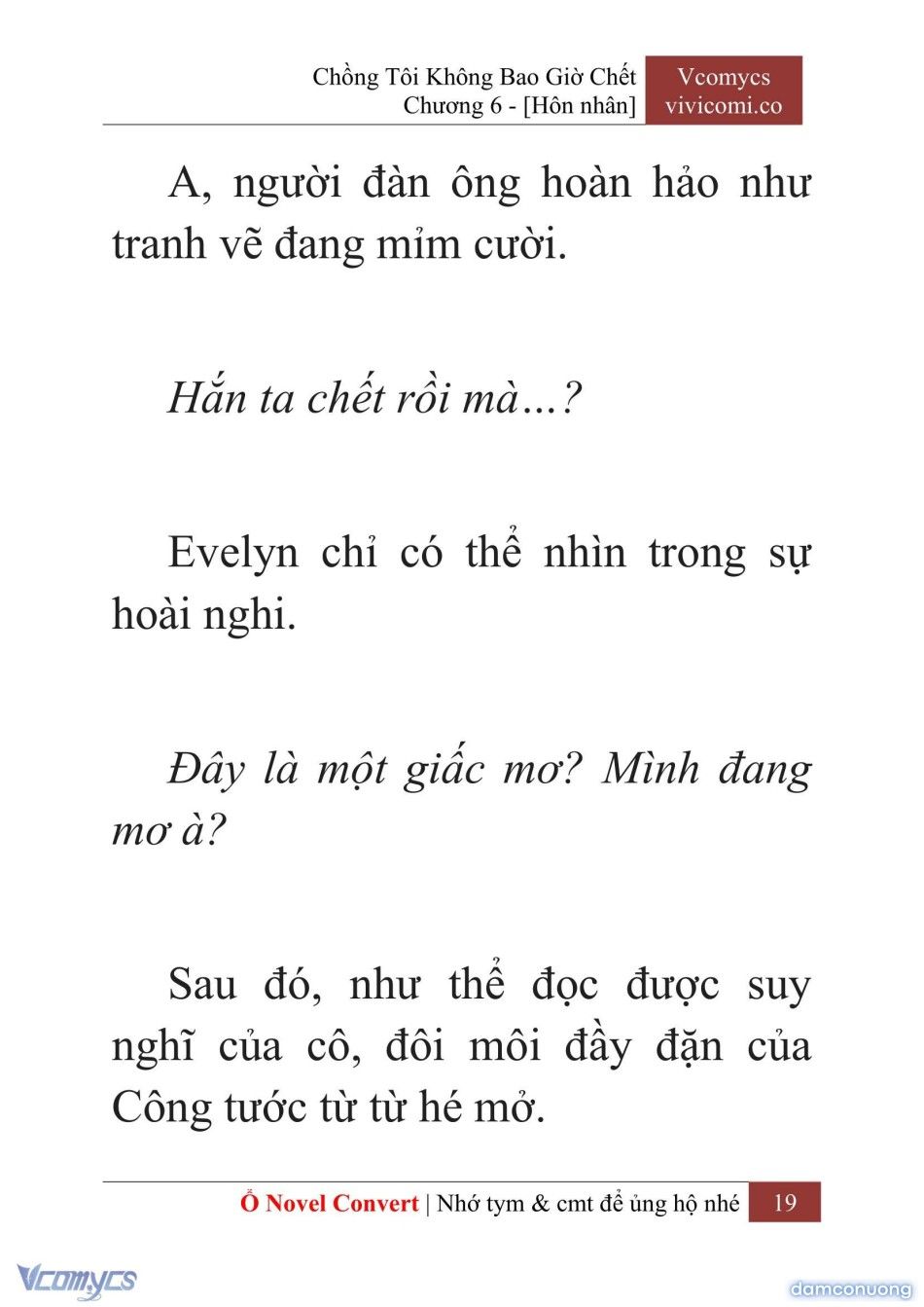 đọc truyện [novel] Chồng Tôi Không Bao Giờ Chết Chương 6 ảnh 22 tại Thiên Thai Truyện