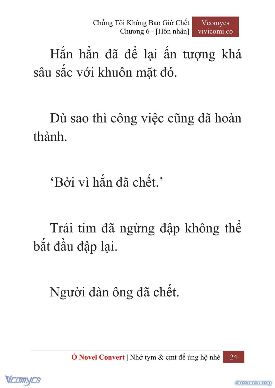 đọc truyện [novel] Chồng Tôi Không Bao Giờ Chết Chương 6 ảnh 27 tại Thiên Thai Truyện
