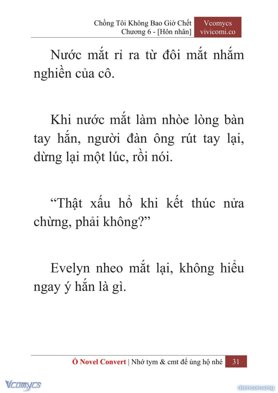 đọc truyện [novel] Chồng Tôi Không Bao Giờ Chết Chương 6 ảnh 34 tại Thiên Thai Truyện
