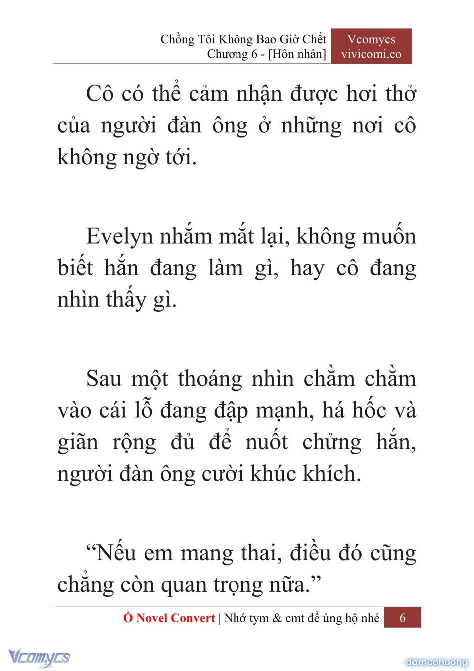 đọc truyện [novel] Chồng Tôi Không Bao Giờ Chết Chương 6 ảnh 9 tại Thiên Thai Truyện