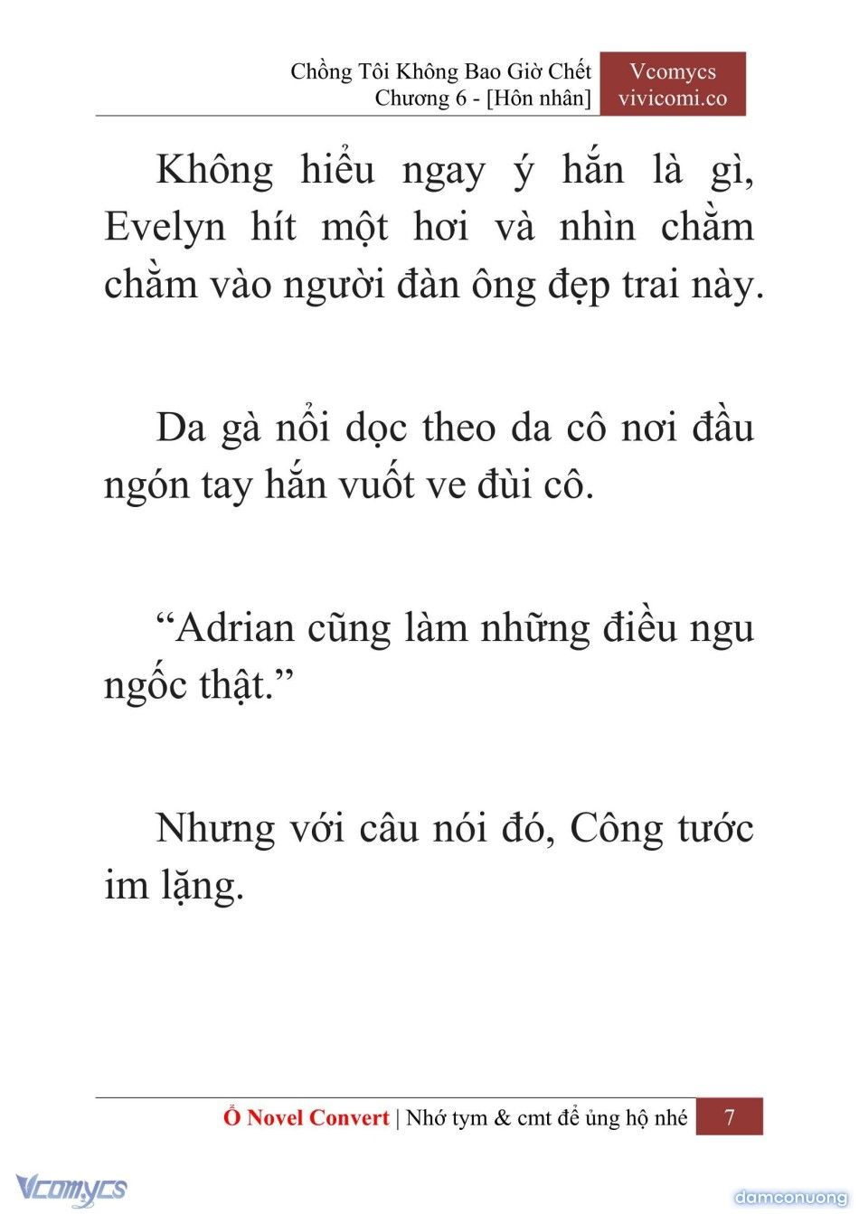 đọc truyện [novel] Chồng Tôi Không Bao Giờ Chết Chương 6 ảnh 10 tại Thiên Thai Truyện