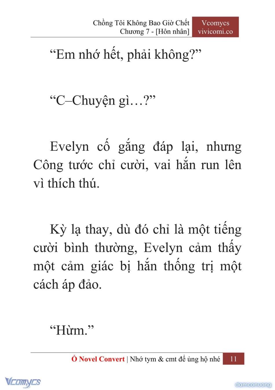 đọc truyện [novel] Chồng Tôi Không Bao Giờ Chết Chương 7 ảnh 14 tại Thiên Thai Truyện