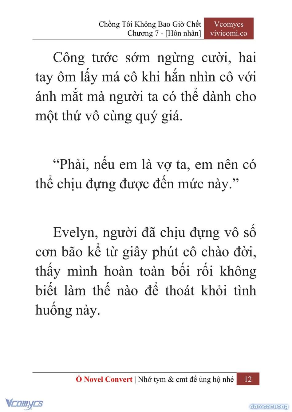 đọc truyện [novel] Chồng Tôi Không Bao Giờ Chết Chương 7 ảnh 15 tại Thiên Thai Truyện