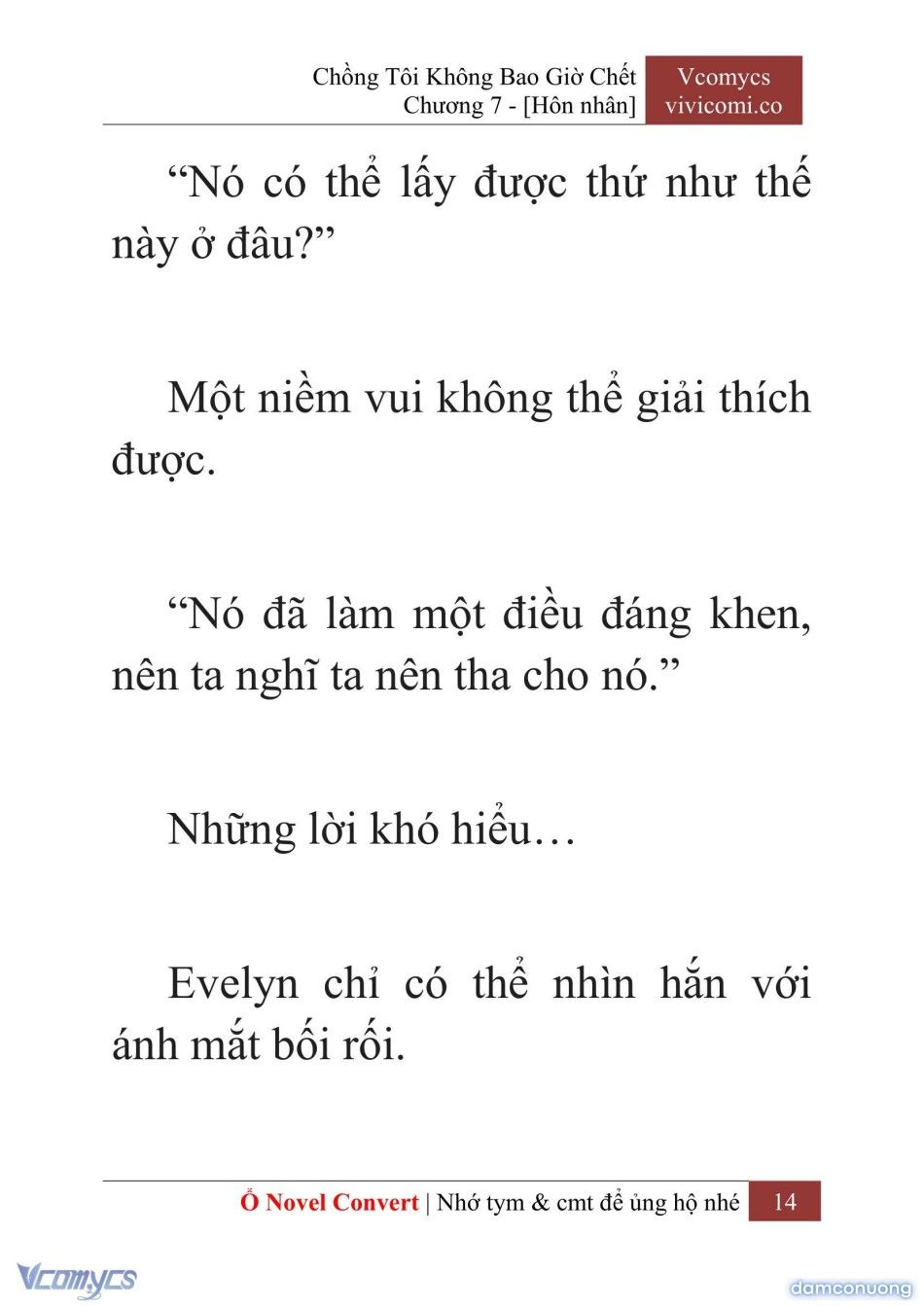 đọc truyện [novel] Chồng Tôi Không Bao Giờ Chết Chương 7 ảnh 17 tại Thiên Thai Truyện