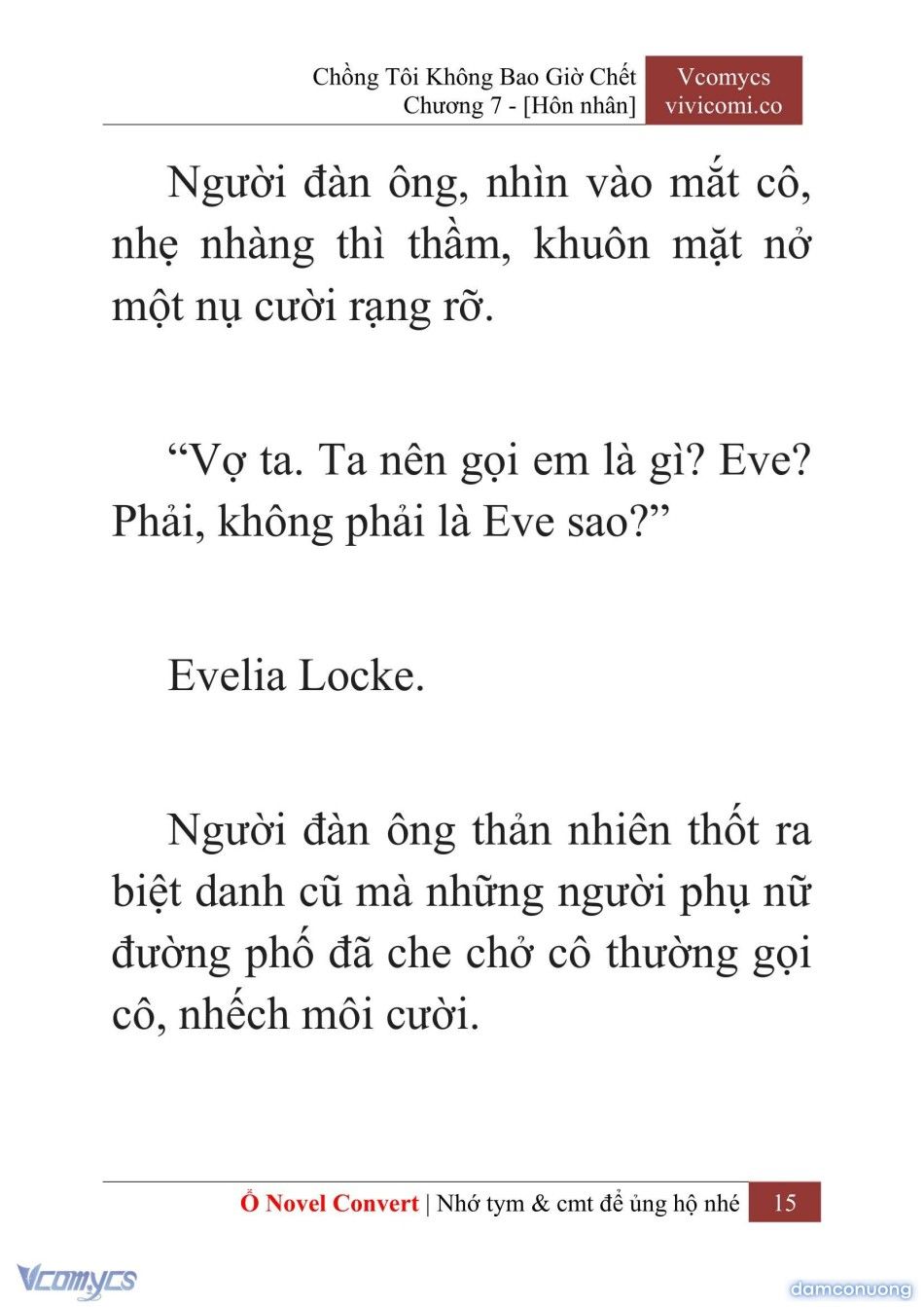 đọc truyện [novel] Chồng Tôi Không Bao Giờ Chết Chương 7 ảnh 18 tại Thiên Thai Truyện