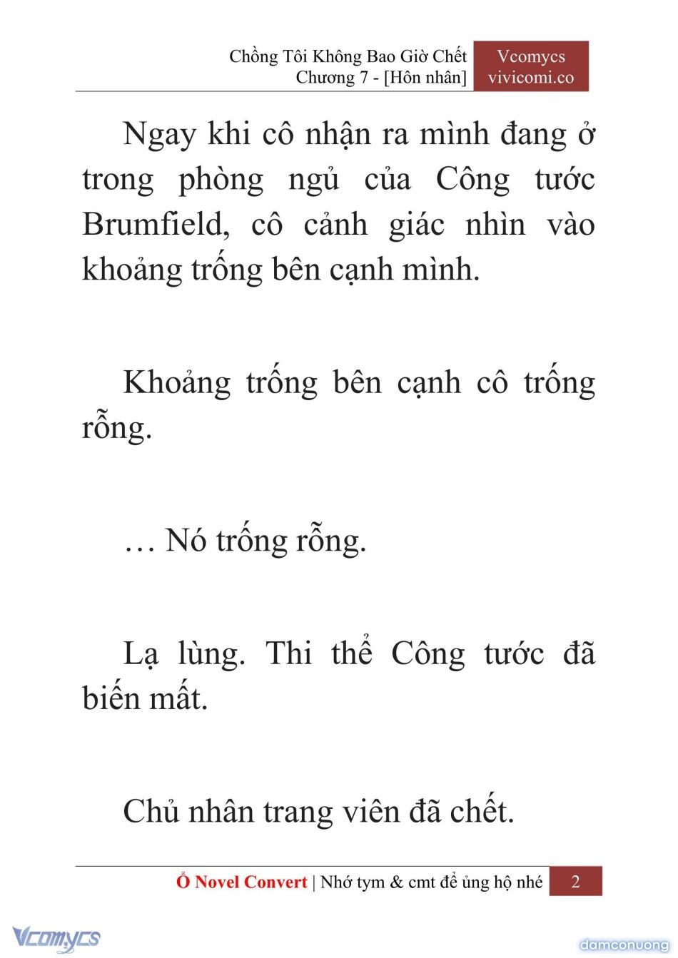đọc truyện [novel] Chồng Tôi Không Bao Giờ Chết Chương 7 ảnh 5 tại Thiên Thai Truyện