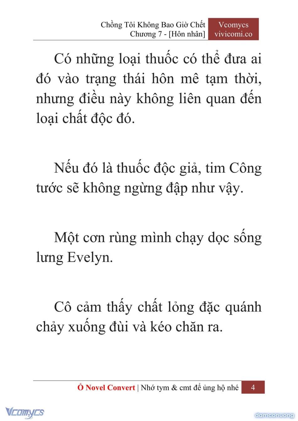 đọc truyện [novel] Chồng Tôi Không Bao Giờ Chết Chương 7 ảnh 7 tại Thiên Thai Truyện