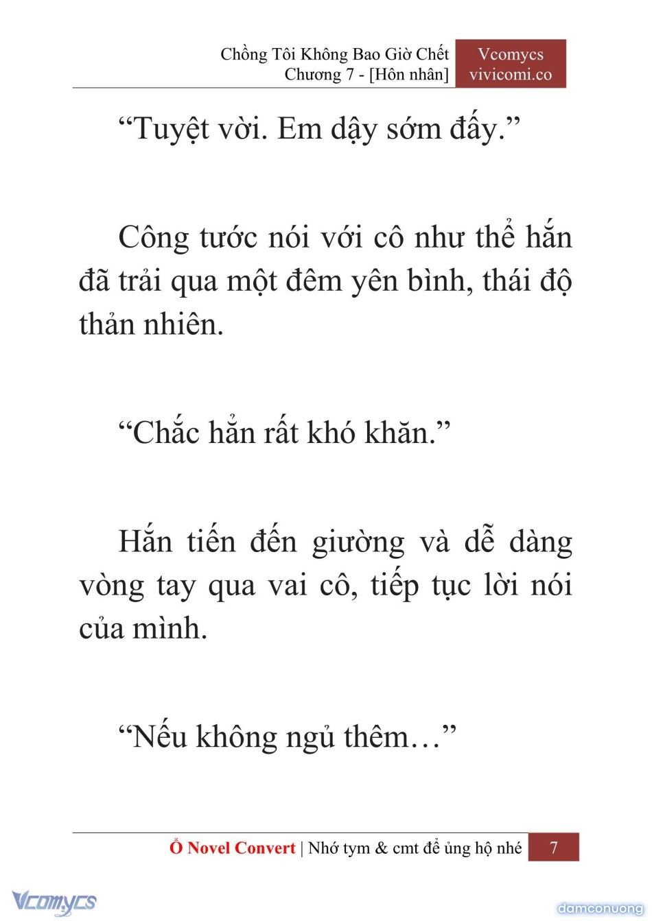 đọc truyện [novel] Chồng Tôi Không Bao Giờ Chết Chương 7 ảnh 10 tại Thiên Thai Truyện