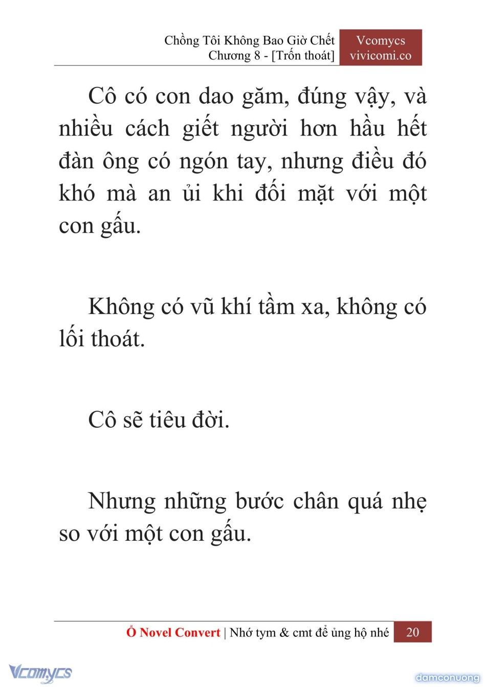 đọc truyện [novel] Chồng Tôi Không Bao Giờ Chết Chương 8 ảnh 23 tại Thiên Thai Truyện