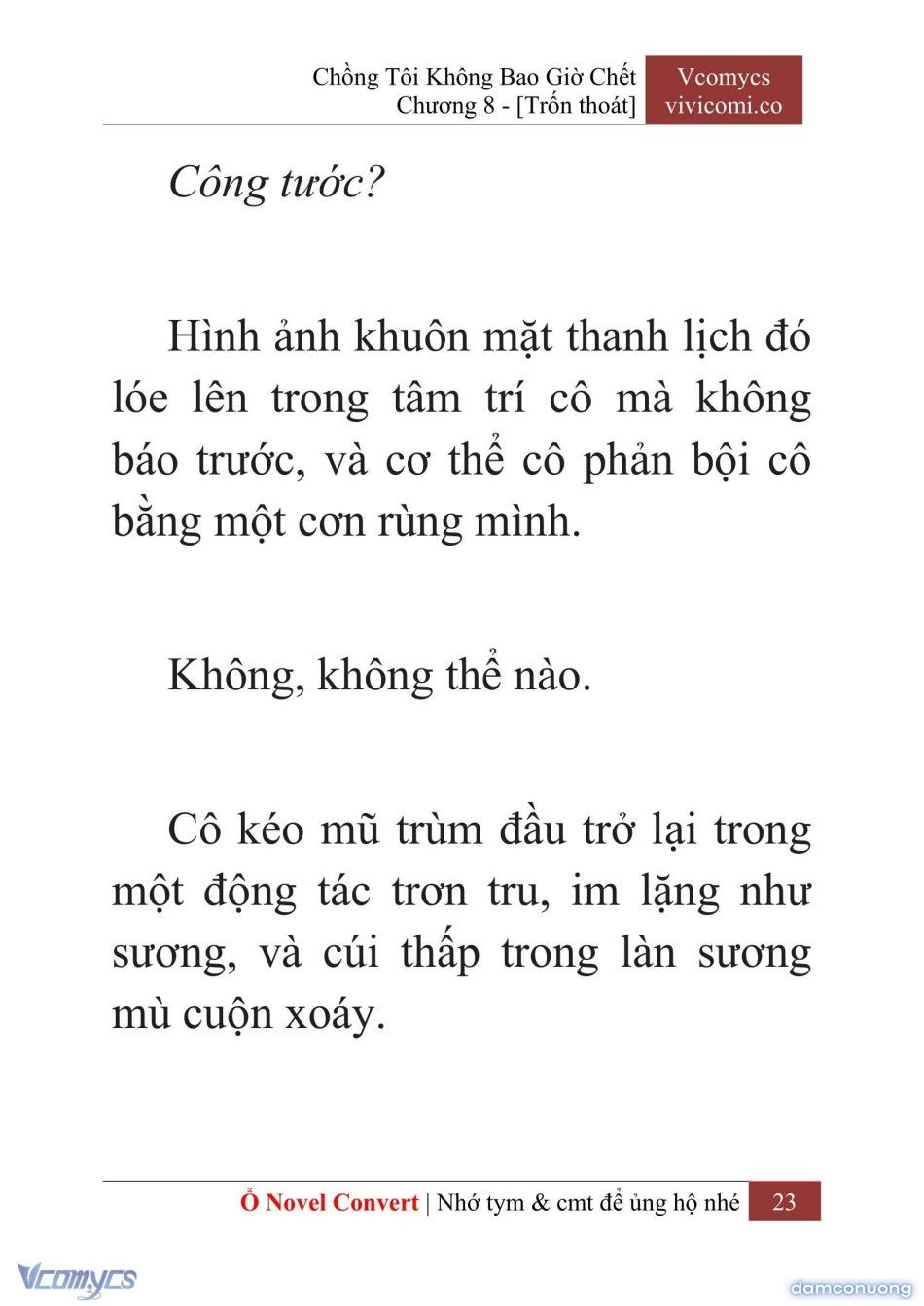 đọc truyện [novel] Chồng Tôi Không Bao Giờ Chết Chương 8 ảnh 26 tại Thiên Thai Truyện