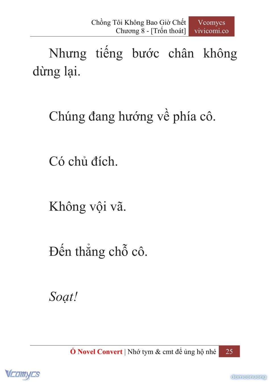 đọc truyện [novel] Chồng Tôi Không Bao Giờ Chết Chương 8 ảnh 28 tại Thiên Thai Truyện
