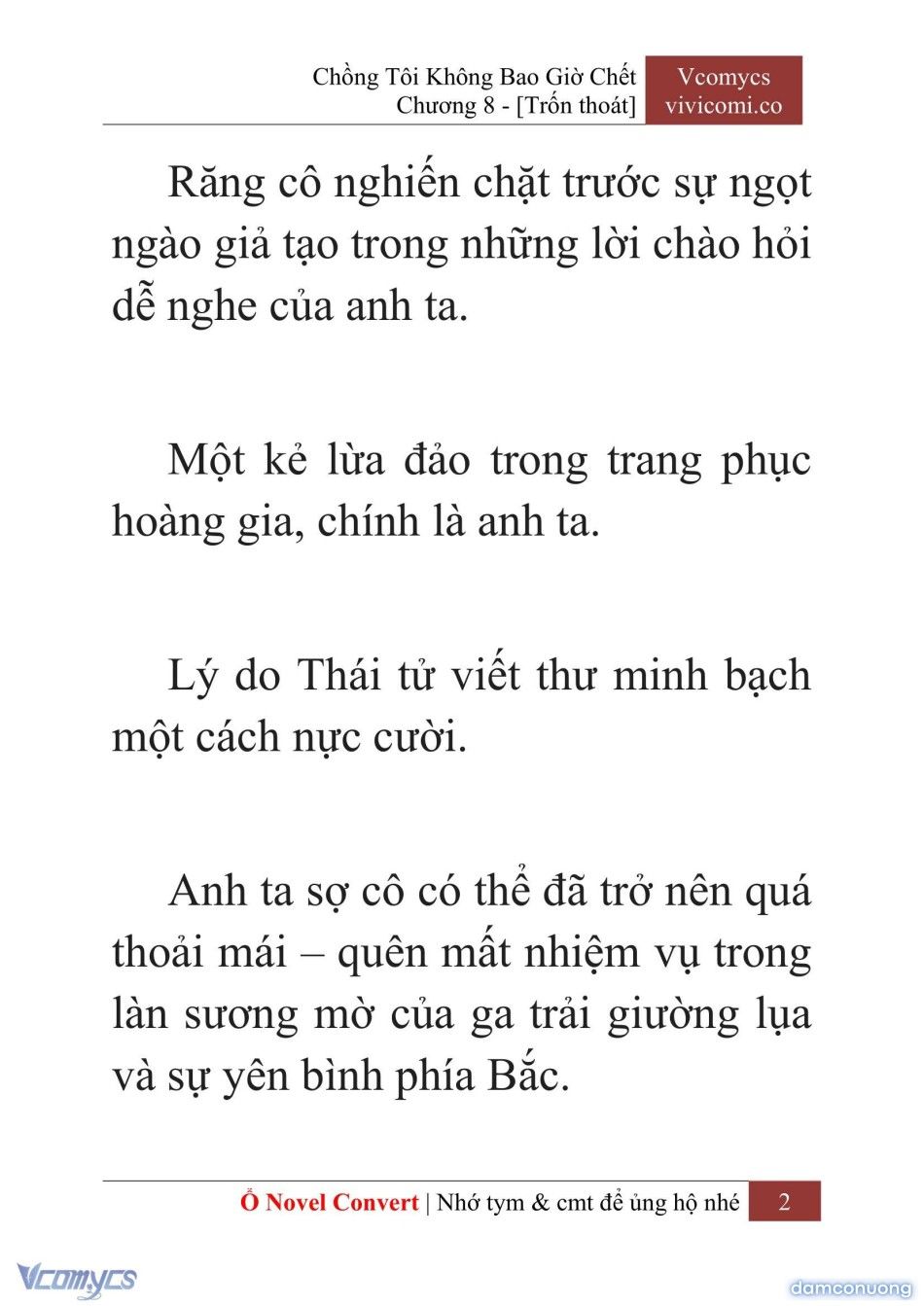 đọc truyện [novel] Chồng Tôi Không Bao Giờ Chết Chương 8 ảnh 5 tại Thiên Thai Truyện