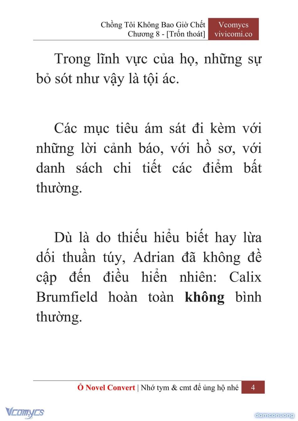 đọc truyện [novel] Chồng Tôi Không Bao Giờ Chết Chương 8 ảnh 7 tại Thiên Thai Truyện