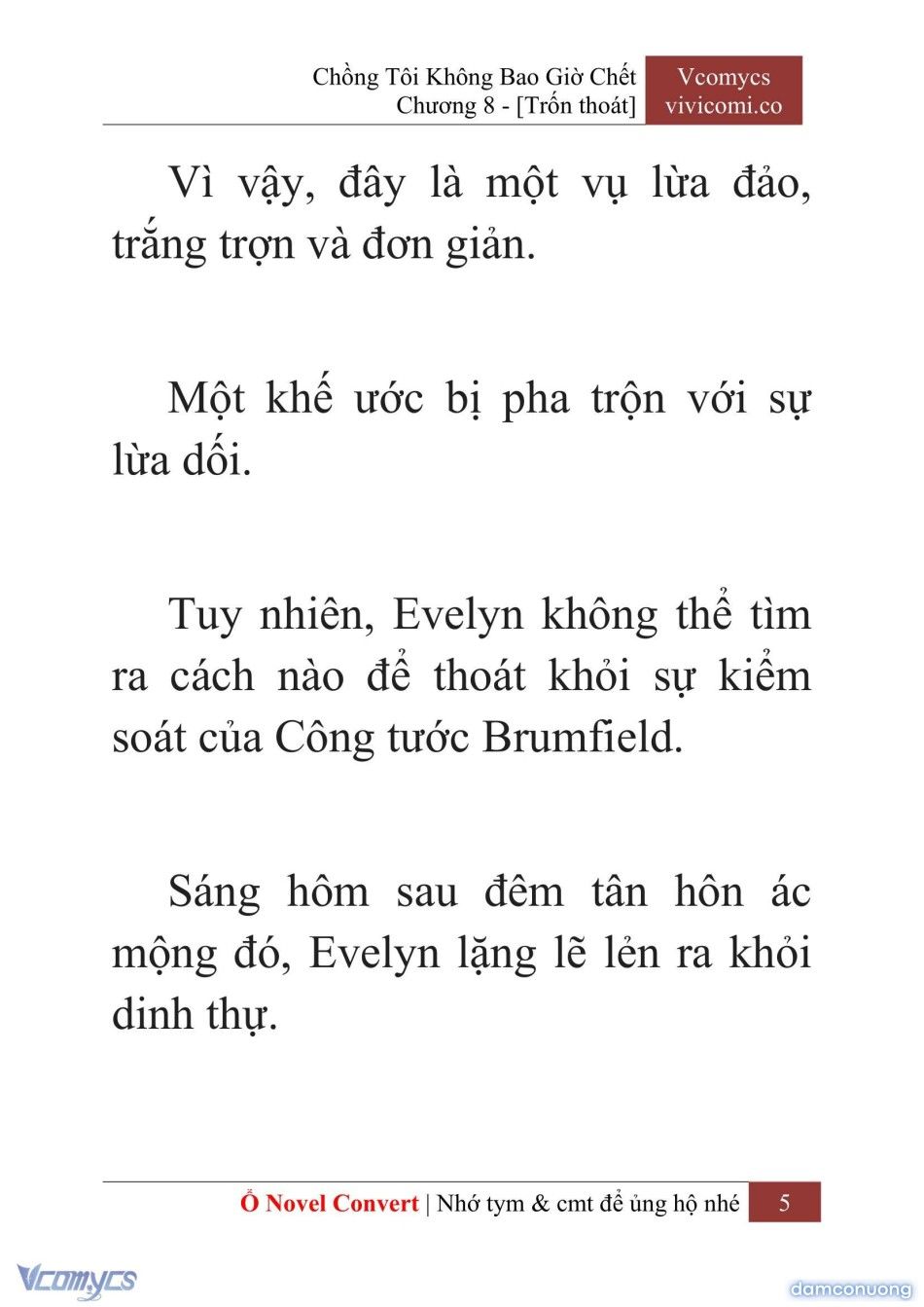 đọc truyện [novel] Chồng Tôi Không Bao Giờ Chết Chương 8 ảnh 8 tại Thiên Thai Truyện