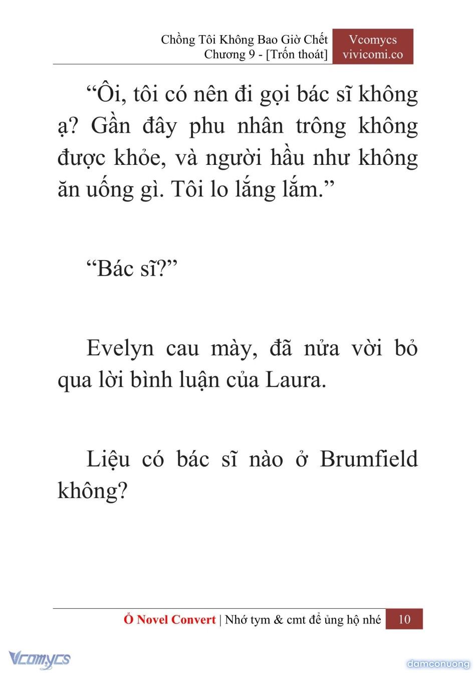 đọc truyện [novel] Chồng Tôi Không Bao Giờ Chết Chương 9 ảnh 13 tại Thiên Thai Truyện
