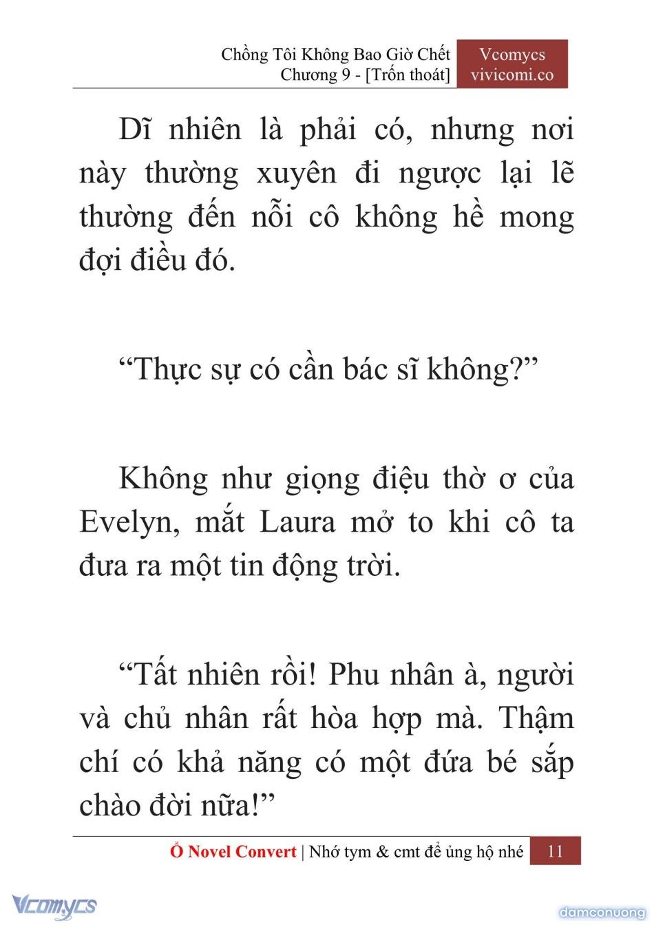 đọc truyện [novel] Chồng Tôi Không Bao Giờ Chết Chương 9 ảnh 14 tại Thiên Thai Truyện