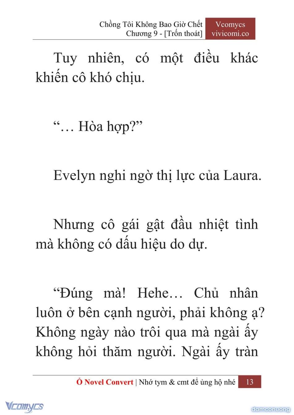 đọc truyện [novel] Chồng Tôi Không Bao Giờ Chết Chương 9 ảnh 16 tại Thiên Thai Truyện