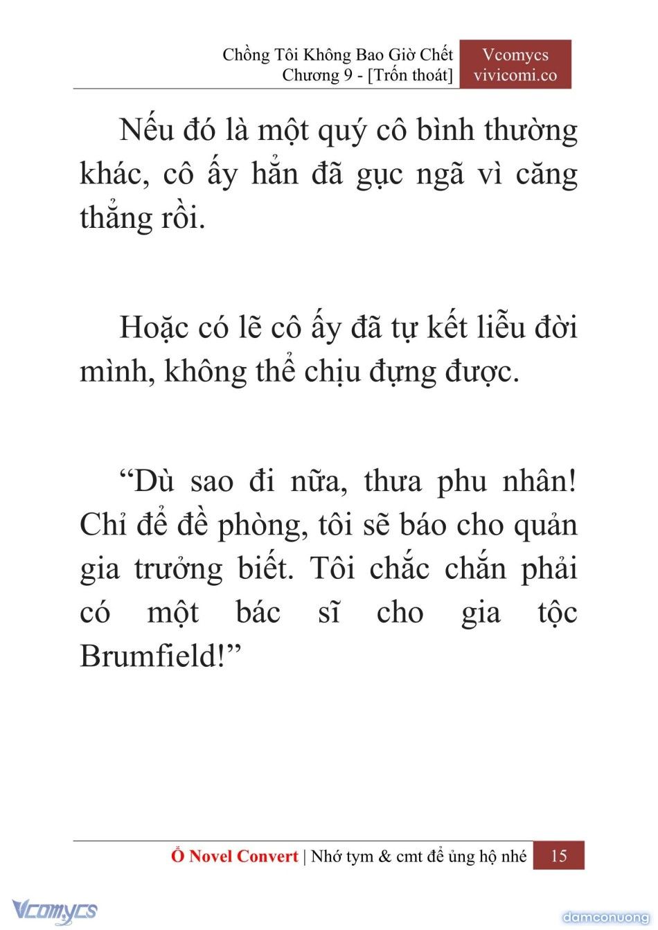 đọc truyện [novel] Chồng Tôi Không Bao Giờ Chết Chương 9 ảnh 18 tại Thiên Thai Truyện