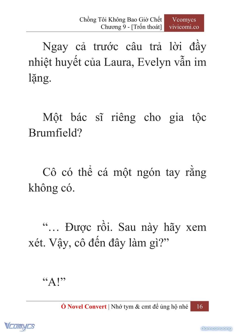 đọc truyện [novel] Chồng Tôi Không Bao Giờ Chết Chương 9 ảnh 19 tại Thiên Thai Truyện