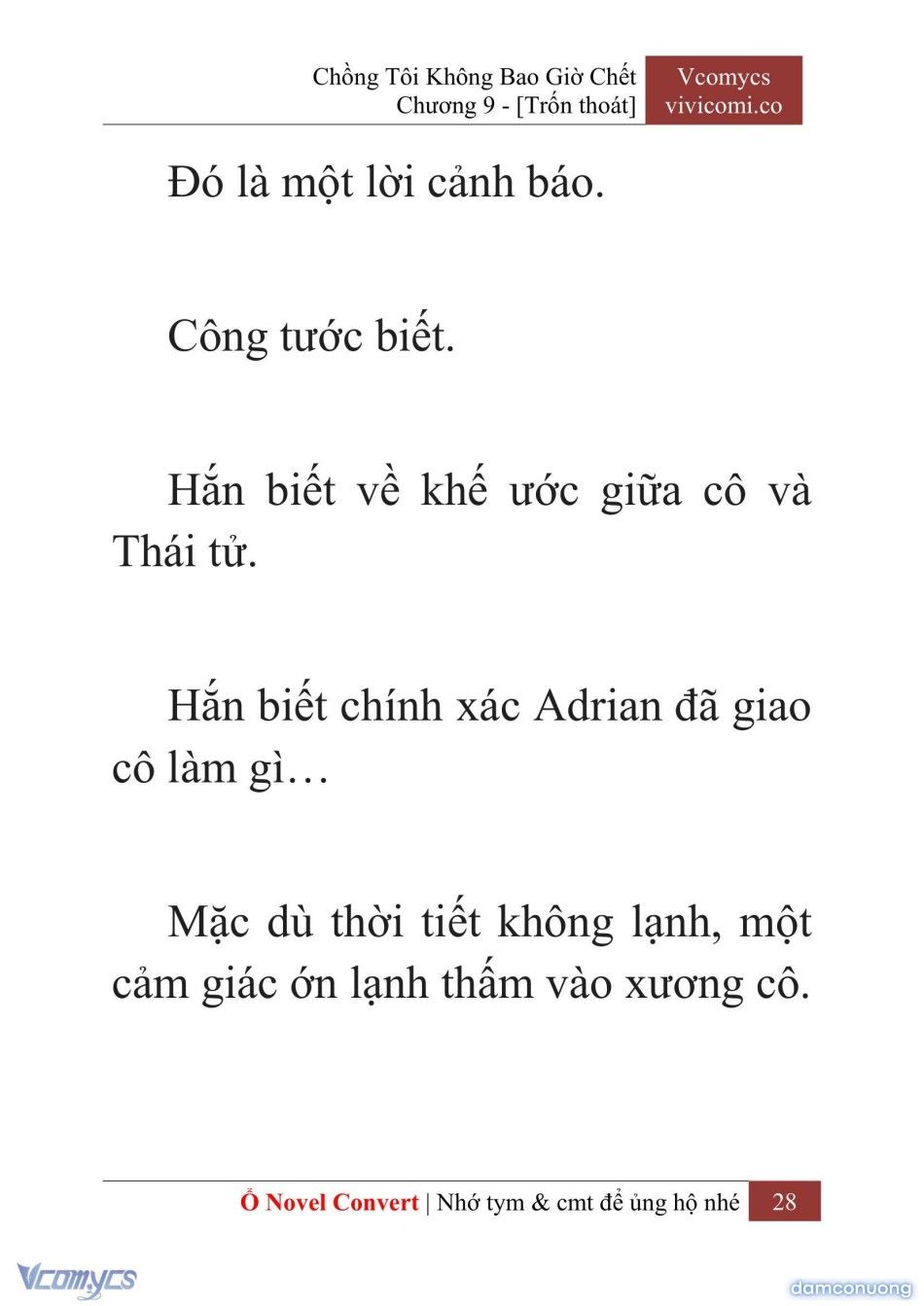 đọc truyện [novel] Chồng Tôi Không Bao Giờ Chết Chương 9 ảnh 31 tại Thiên Thai Truyện