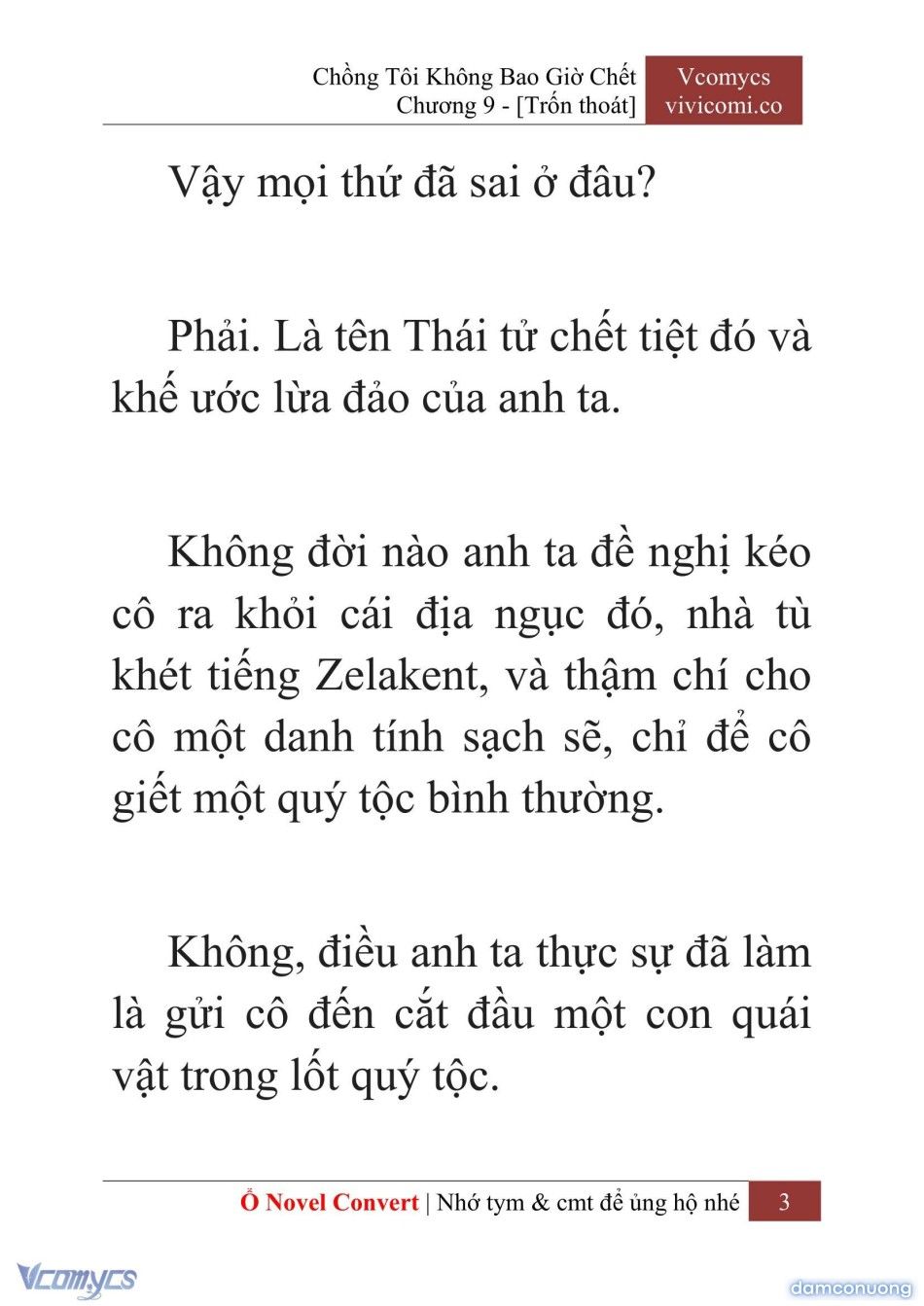 đọc truyện [novel] Chồng Tôi Không Bao Giờ Chết Chương 9 ảnh 6 tại Thiên Thai Truyện