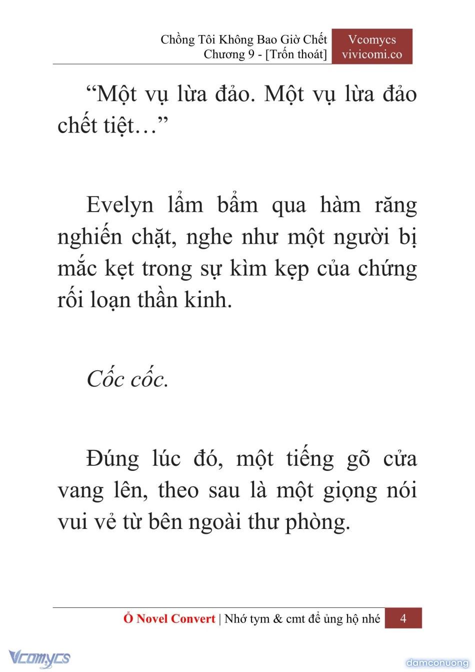 đọc truyện [novel] Chồng Tôi Không Bao Giờ Chết Chương 9 ảnh 7 tại Thiên Thai Truyện