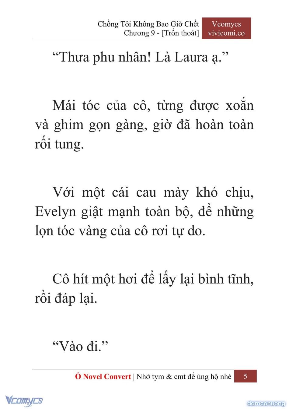 đọc truyện [novel] Chồng Tôi Không Bao Giờ Chết Chương 9 ảnh 8 tại Thiên Thai Truyện
