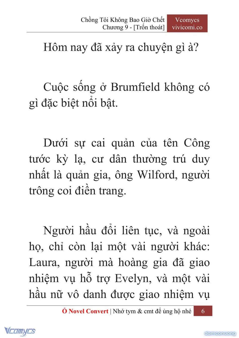 đọc truyện [novel] Chồng Tôi Không Bao Giờ Chết Chương 9 ảnh 9 tại Thiên Thai Truyện