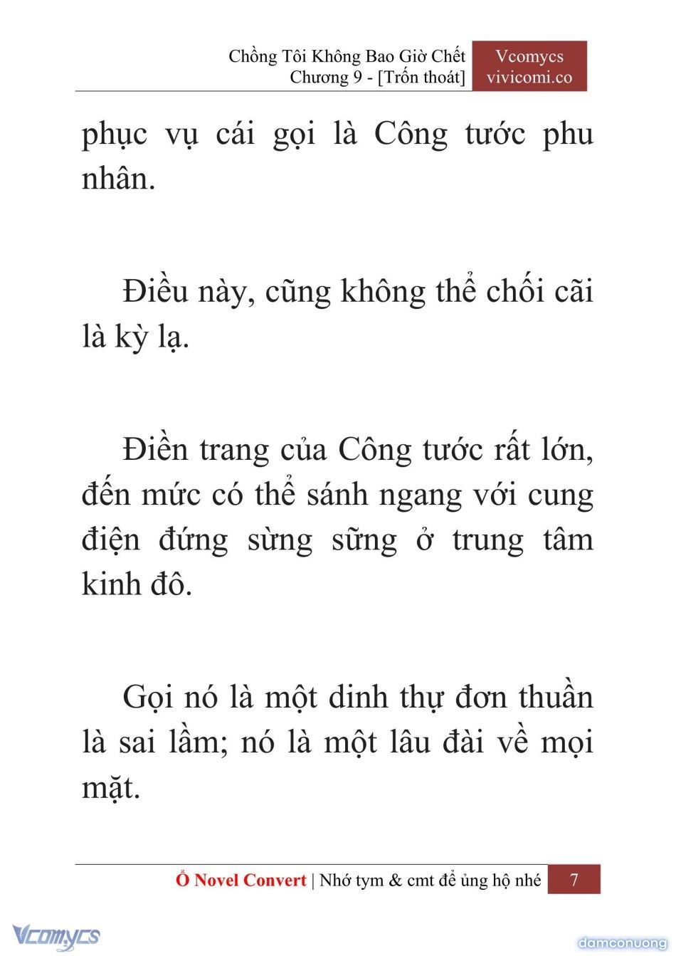 đọc truyện [novel] Chồng Tôi Không Bao Giờ Chết Chương 9 ảnh 10 tại Thiên Thai Truyện