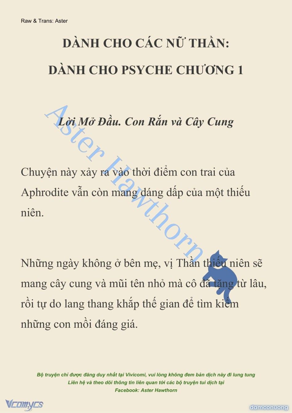đọc truyện [novel] Dành Cho Các Nữ Thần: Dành Cho Psyche Chương 1 ảnh 3 tại Thiên Thai Truyện